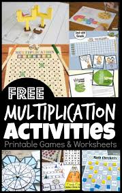 free printable multiplication games and