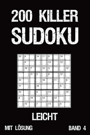 Sudoku.cba.si erzeugt kostenlos sudokus im pdf format, einfach zum ausdrucken. 200 Killer Sudoku Leicht Mit Losung Band 4 Anspruchsvolle Summen Sudoku Puzzle Ratselheft Fur Profis 2 Rastel Pro Seite German Edition Sudoku Tewebook 9781687412942 Amazon Com Books