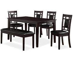 To start the return process. Espresso 6 Piece Dining Set With Bench Big Lots Dining Set With Bench Dining Room Furniture Sets Dining Room Sets