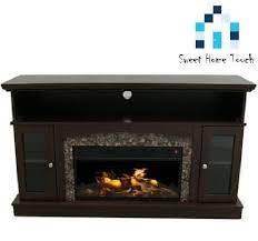 electric fireplace heater tv stand