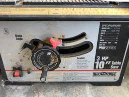 ohio forge 10 table saw for 25 in
