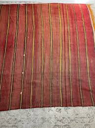turkish kilim carpet stripey dhurrie