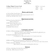 Work Resumes Examples Sample College Student Resumes Student Sample