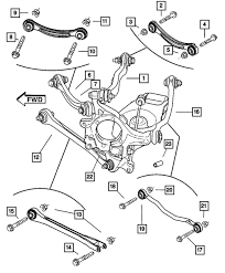2000 dodge stratus rear end suspension diagram. Rear Suspension For 2005 Dodge Magnum Quirkparts