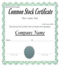 Free Stock Certificate Template Download Corporate Share Texas