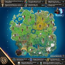 Fortnite Forged In Slurp Cheat Sheet Map Locations Hidden