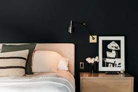 dark colored bedroom walls