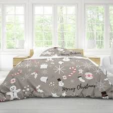 Snowflake Snowmen And Cany Duvet Covers