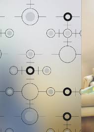 Acid Etched Glass Panel Design Pattern