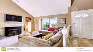 decorate living room with vaulted