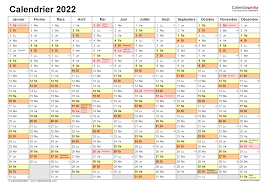 Calendrier 2022 Excel, Word et PDF - Calendarpedia