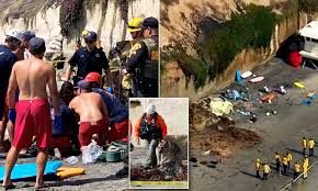 Three Killed And Two Others Injured After Cliff Collapses In