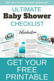 Baby Shower Checklist Baby Shower Favors Baby Shower