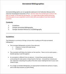 Printable  Annotated Bibliography Cover Page Required Written Materials