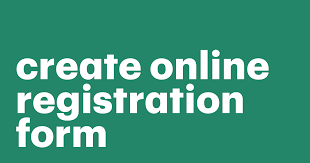 how to create an registration form