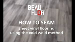 how to seam sheet vinyl flooring using