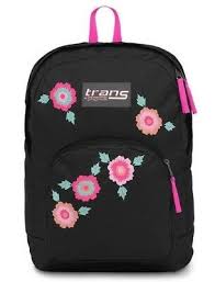 Jansport unisex superbreak blue topaz backpack. Jansport Backpack Trans Floral New W Tags Beautiful Cute School Or College Bag