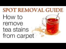 how to remove tea stains from carpet