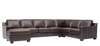 Anaheim 4 Pc Leather Sectional Sofa W