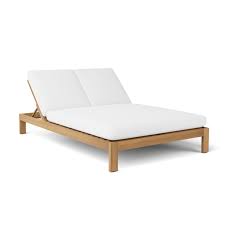 Charleston Teak Outdoor Chaise Single