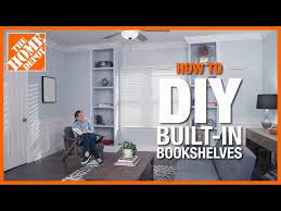 Diy Built In Bookshelves The Home Depot