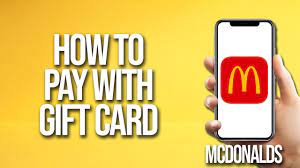 gift card mcdonalds app tutorial