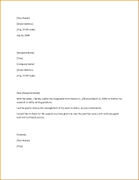 Letter Of Resignation Email Best Resignation Letter Sample Doc