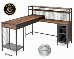 Shop wayfair for all the best corner modern & contemporary desks. L Shaped Desk Industrial Modern Corner Workstation Vintage Oak Table 2 Drawers For Sale Online Ebay
