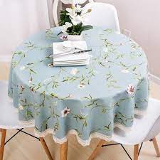Large Garden Tablecloth Cotton Linen