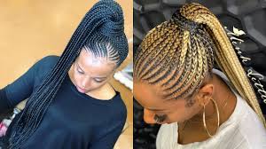 Ghana braids & shaved side. 2020 Latest Ghana Braids Hairstyles That Trends Your Look Around In T In 2021 Latest Braided Hairstyles Ghana Braids Ghana Braids Hairstyles