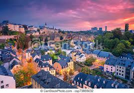 Discover a multicultural city, the grand duchy of luxembourg's capital and seat of many european institutions. Luxembourg City Luxembourg Aerial Cityscape Image Of Old Town Luxembourg City Skyline During Beautiful Sunrise Canstock