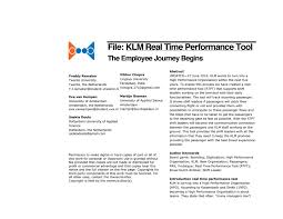 Research Paper Klm By Medialab Amsterdam Issuu