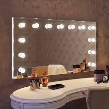 Wall Mounted Hollywood Mirror Makeup