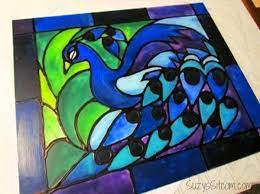 Faux Stained Glass With Acrylic Paint