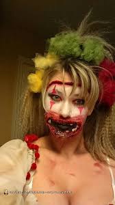 clown costume and makeup