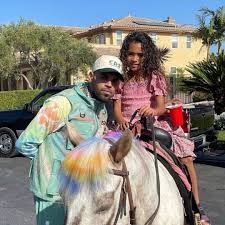 Chris brown is being investigated for battery. Chris Brown Looks Sullen At Daughter Royalty S Pony Themed 7th Birthday After Star Looked Unrecognizable At Drake S Bash