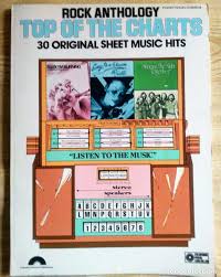 Rock Anthology Top Of The Charts 30 Original Sheet Music Hits Columbia Publications 1979