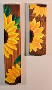 frame wood sun flower decor modern wall art