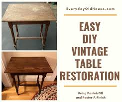 Easy Diy Vintage Table Restoration