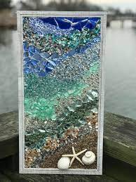 Sea Glass Mosaic Glass Window Art