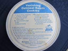 quaker oats vanishing oatmeal cookies