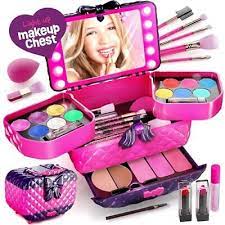 light up makeup kit for kids real s make up sets gifts little 3 4 5 6 7 8 year old ages christmas toys birthday gift ideas age 3 10