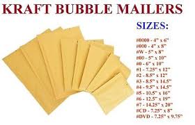 5 3000 Kraft Bubble Padded Envelope Mailers 000 00 0 Cd