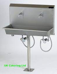 Wall Mounted Knee Operated Wash Trough