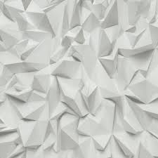 Great savings & free delivery / collection on many items. P S Times 3d Effect Triangle Pattern Geometric Non Woven Textured Wallpaper 42097 10 White I Want Wallpaper