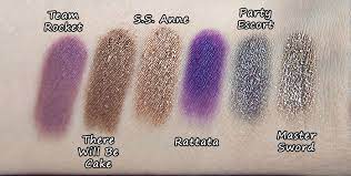 shiro cosmetics eye shadow swatches