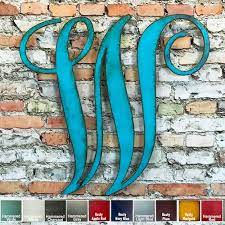 Letter W Metal Wall Art Home Decor