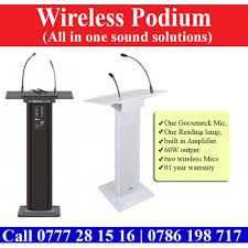 wireless podiums suppliers in sri lanka