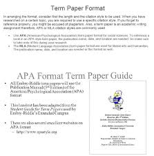 Apa style term paper should be typed on a standard 8.5 x 11 paper with a 1 inch margin left on all sites with the font size of 10 or 12 points max. How To Write A Term Paper Fast Help At Kingessays C