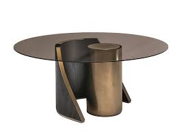 round glass dining table hege dining